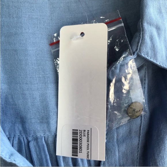 Soft Surroundings 100% cotton button up paradise pool tunic size large - Picture 3 of 10